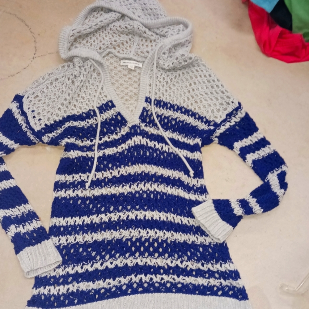 AMERICAN EAGLE NEW BEACH KNIT SWEATER LADIES WOMANS SMALL SM S $68